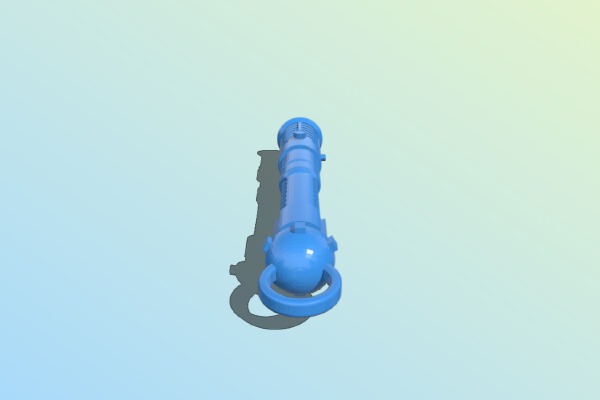 Obi Wan Kenobi Lightsaber Keychain | 3d print model