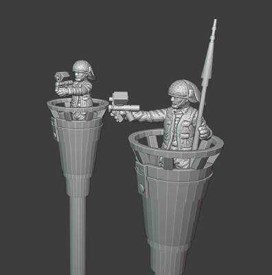 Rebel Sentry Towers (star wars legion scale) | 3d print model