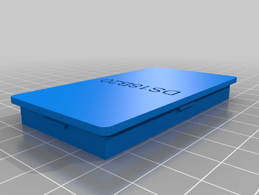 case for WLAN temperature sensor with Wemos D1 Mini and DS18B20 | 3d print model