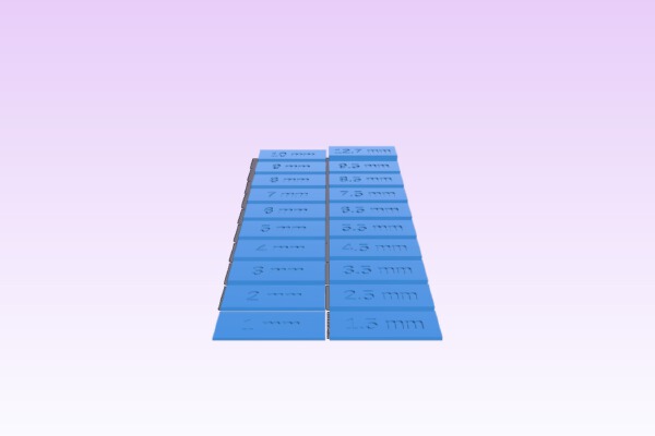 woodworking spacers | 3d print model