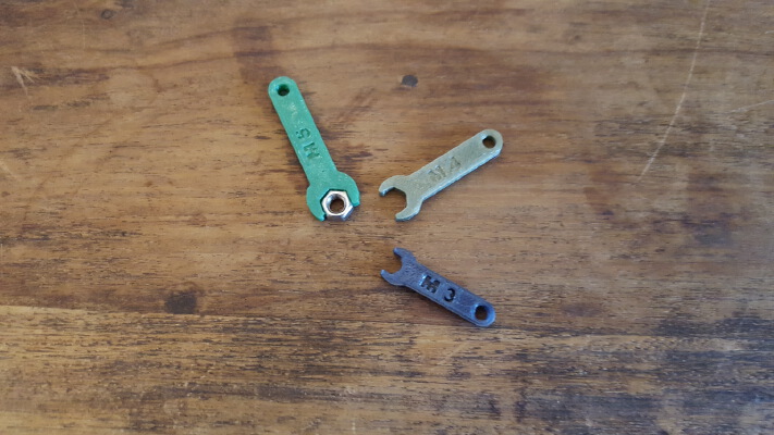 Wrench M3 M4 & M5 | 3d print model