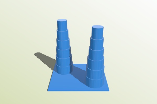 Stringing Test (240 - 190°C) | 3d print model
