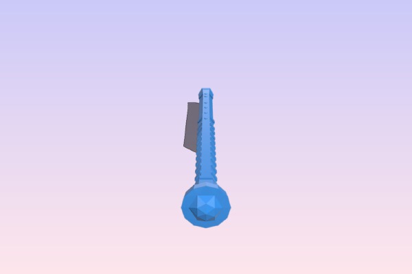 Skyrim Dwarven Hand Axe Split | 3d print model