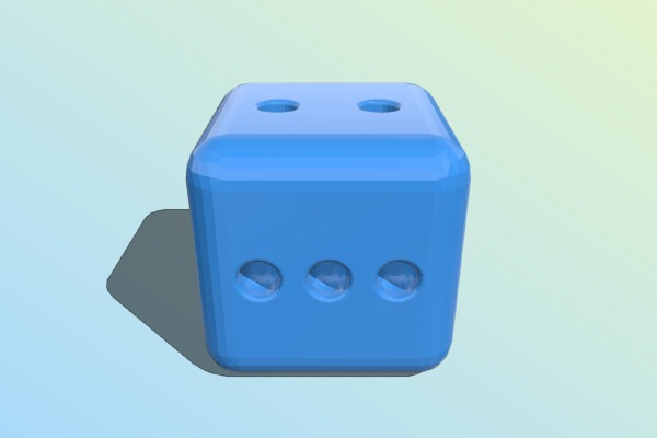 Dice 2x2x2 cm | 3d print model