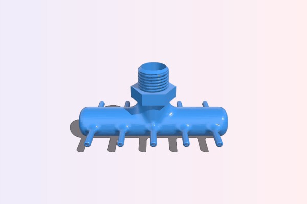 Pump Connector - 3Dponics Vertical Garden | 3d print model
