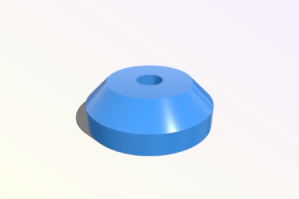 'Volcano' Style 45 RPM Record Adapter | 3d print model