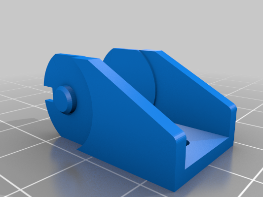 10x11 drag chain ends 2 holes for extrusion (Voron) | 3d print model