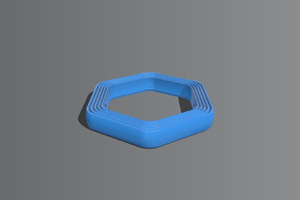 Exagon decoration for Christmas tree | 3d print model