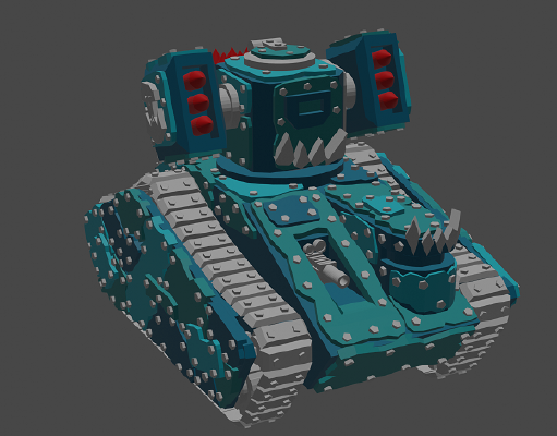 Puny little looted tank (Version B) | 3d print model