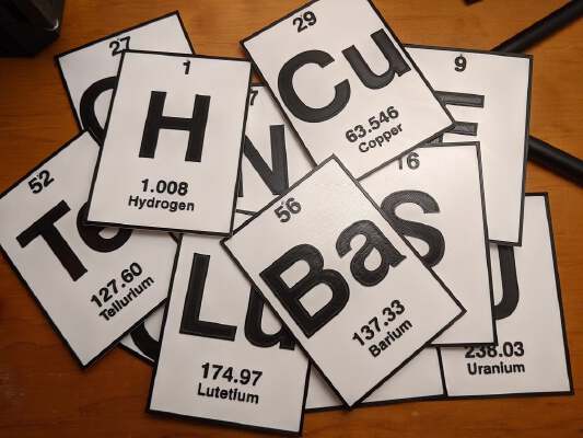 Periodic Table Tiles | 3d print model