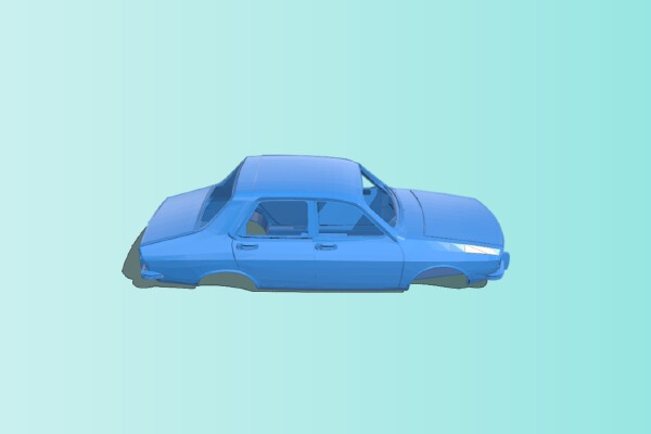 Renault 12 Scale Body Car | 3d print model