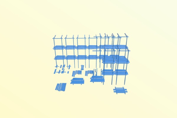 scaffolding - terrain | 3d print model