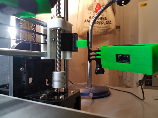Webcam Holder for Anet A8 - Logitech C525 (adjustable) | 3d print model