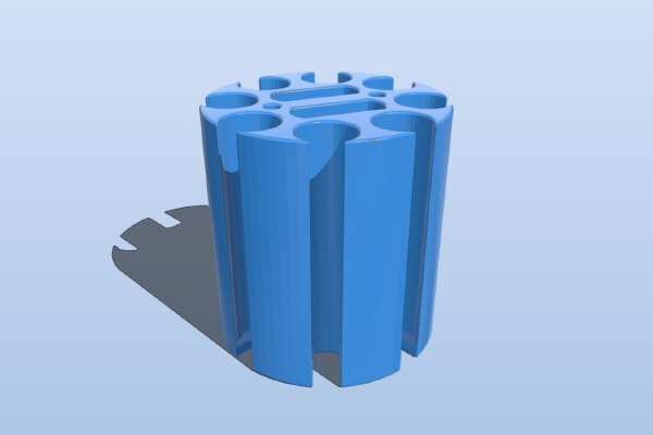 Poker chips Support (500chips x 8slots) | 3d print model
