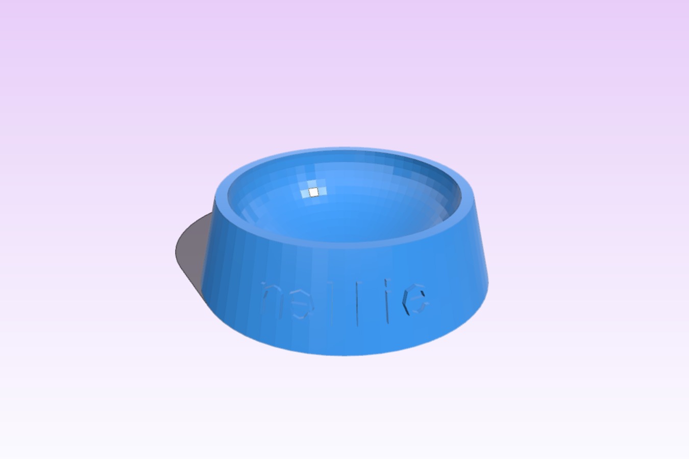 My Customized Fully Parametric Dog _ Cat Food Bowl