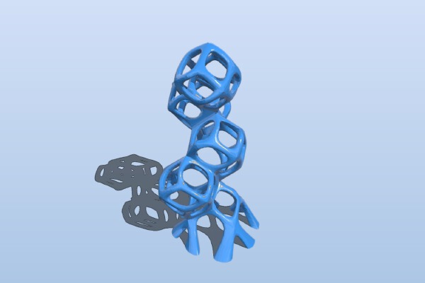 Rhombic Dodecahedron Derived Figure | 3d print model