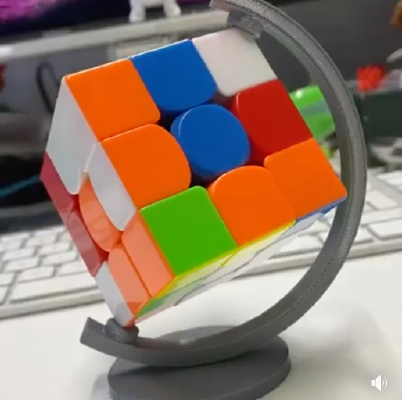 Globe Cube Stand | 3d print model