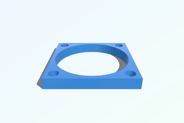 Filament cooling - fan spacer 5mm | 3d print model