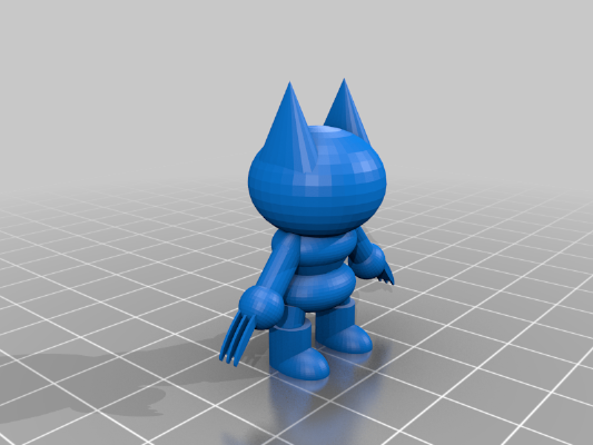 Cartoon Figure - Claw Guy | 3d print model