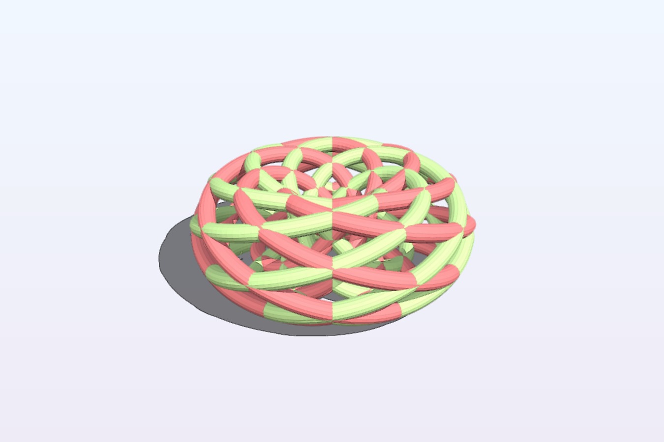 6 turn double torus