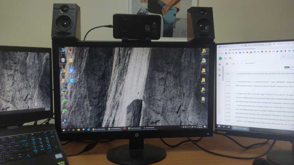 phone webcam monitor stand