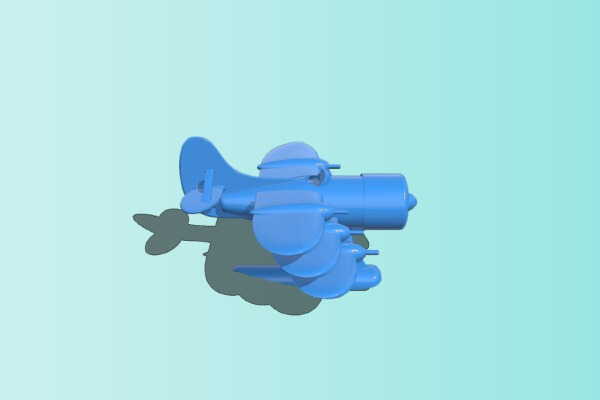 Pirate airplane | 3d print model