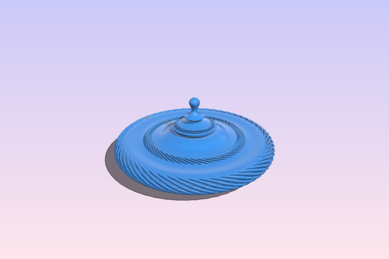 Spiral spinning top