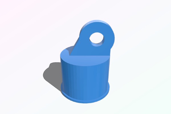 Fence top rail end socket | 3d print model