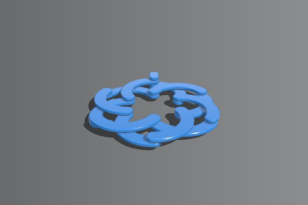 Expandable flower pendant _ keychain | 3d print model