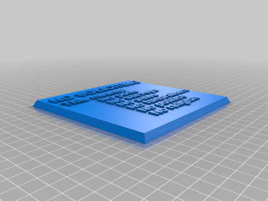 No Soliciting Sign | 3d print model