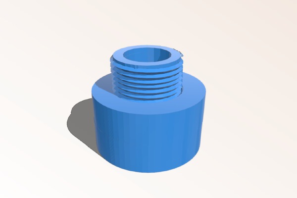 Airsoft 14mm to 14mm suppressor barrel extention | 3d print model