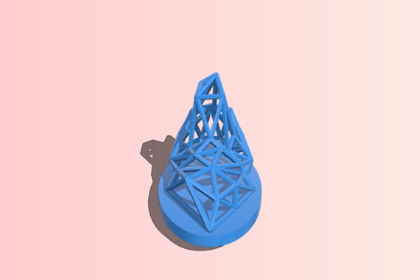 Low poly wolf head wall decor | 3d print model