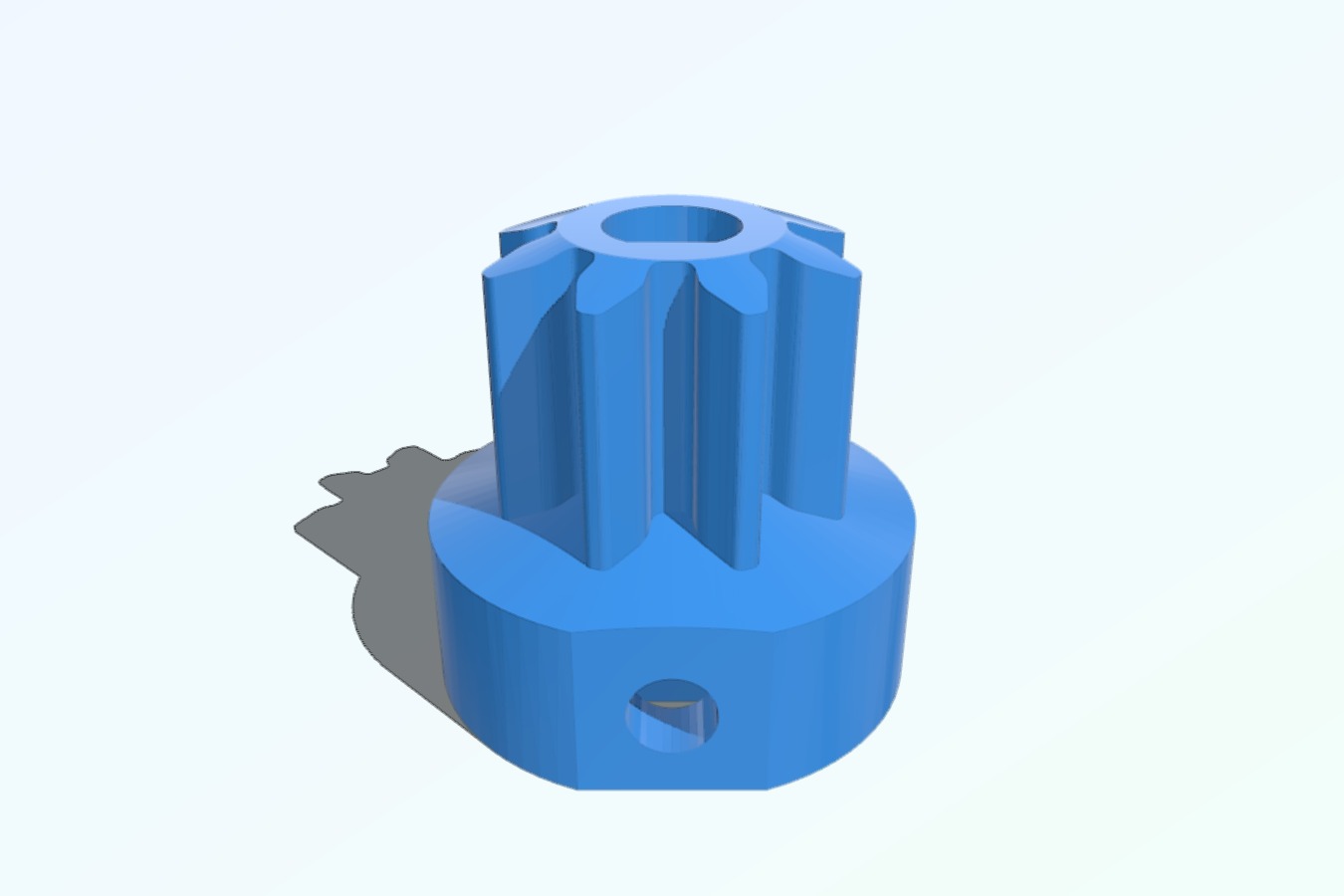 Ultimaker feeder gear mod (w straght teeth)