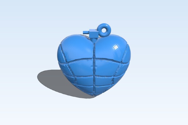 Heart Hand Grenade | 3d print model