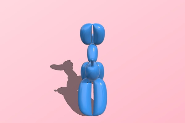 Balloon Dog smooth high poly | 3d print model