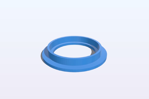 Parametric bearing flange | 3d print model
