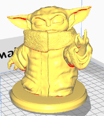 Baby Yoda Middle Finger | 3d print model