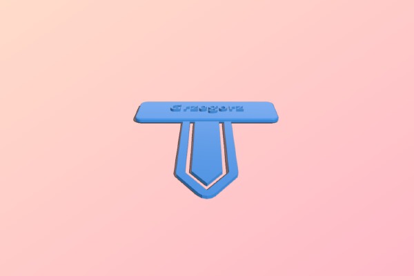 My Customized Bookmark _ Paper Clip | 3d print model