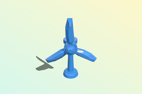 DailyEarring#92:Wind power (rotates & printed in one go) | 3d print model