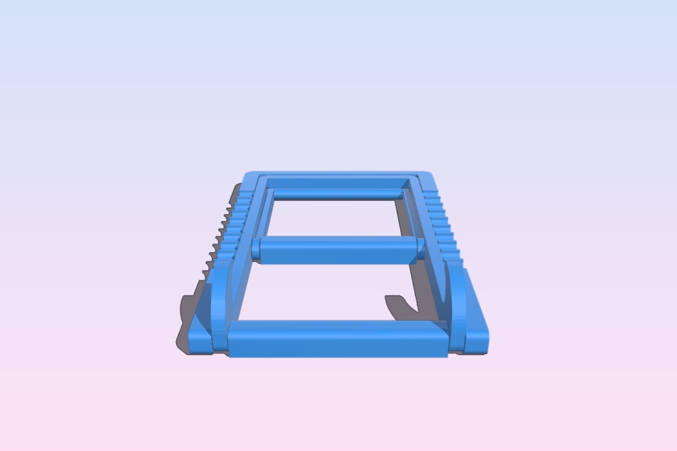 Adjustable-angle tablet-stand with print in place hinges (Reinforced Supports)
