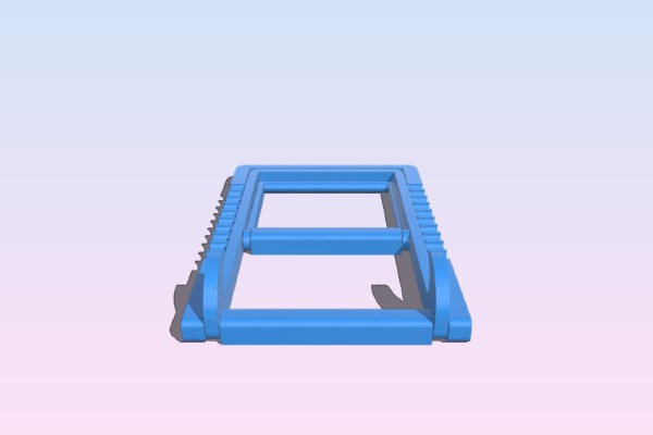 Adjustable-angle tablet-stand with print in place hinges (Reinforced Supports) | 3d print model