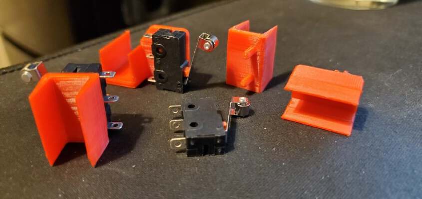 CNC 3018 Upgraded Endstop Switch Mount Clips | 3d print model