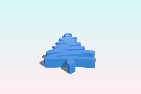 Christmas tree earrings | 3d print model