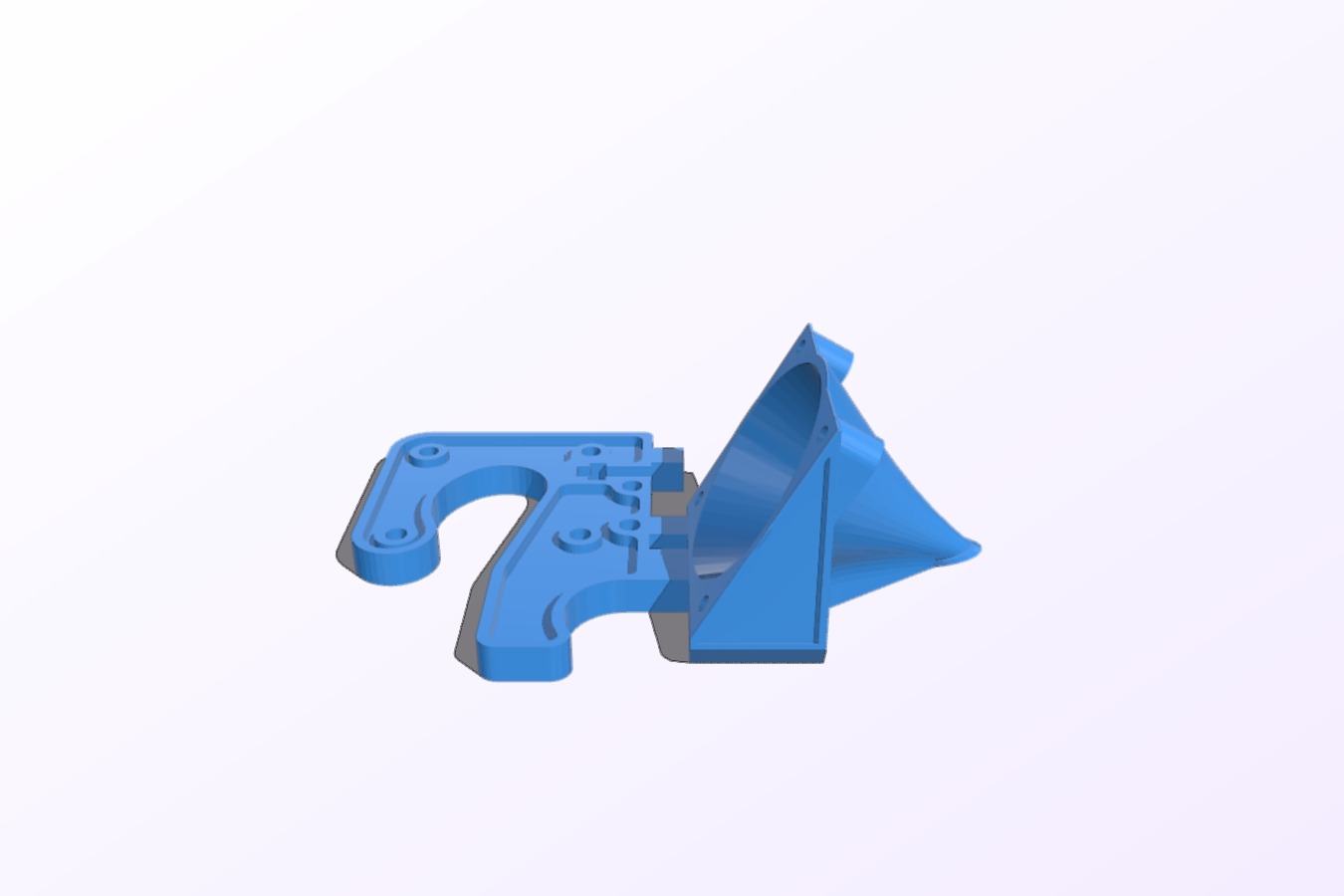 Printrbot Jr. V2 40mm side fan mount and duct