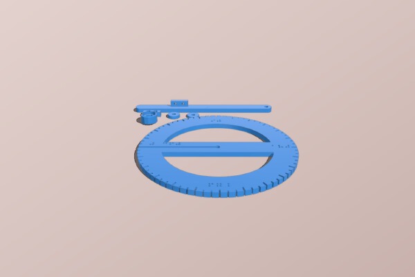 Auditory Protractor for Visually Impaired | 3d print model