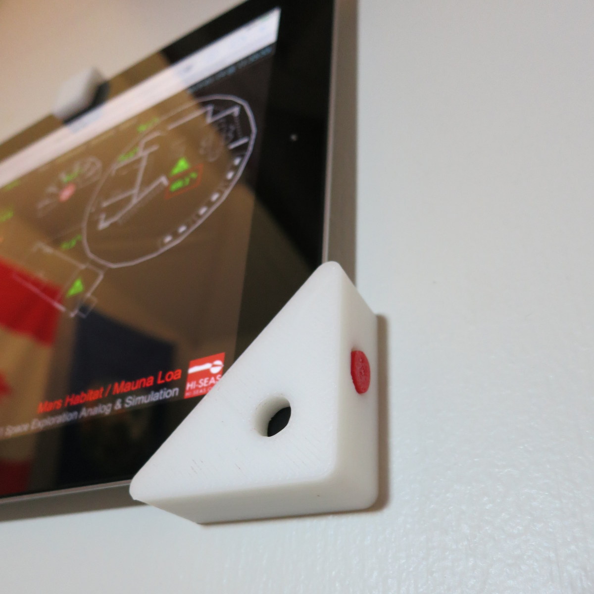 iPad wall mount with on_off button