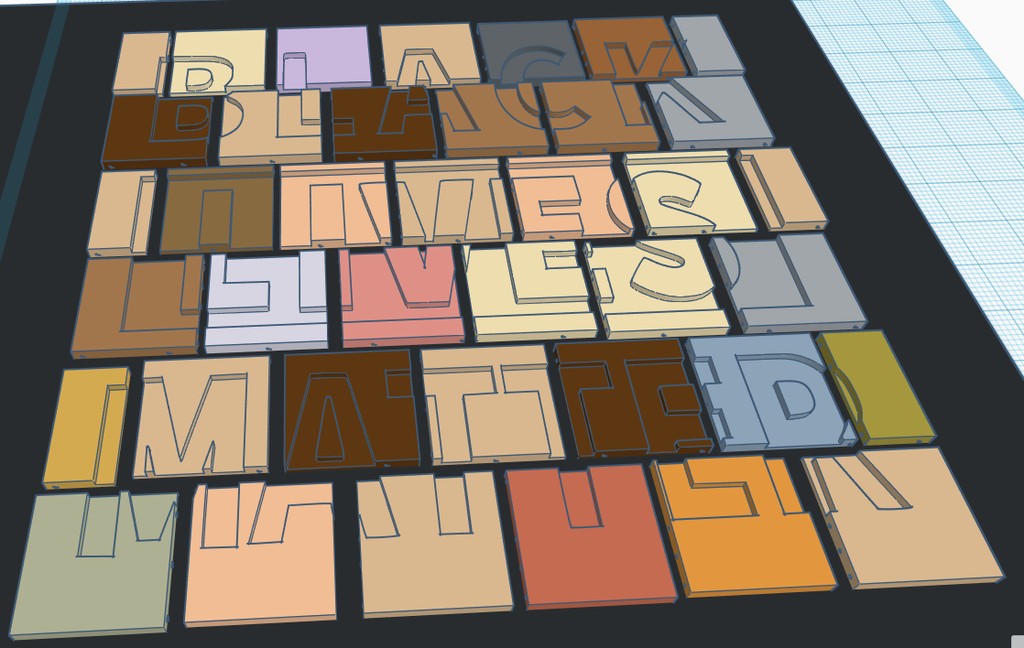 Black Lives Matter Sign - 39 pieces Remix