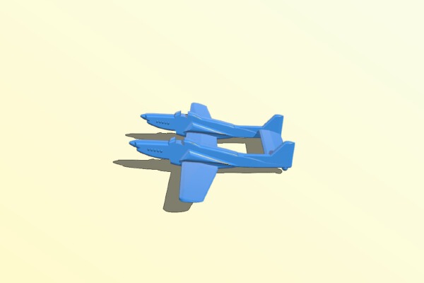F-82 Twin Mustang       <<DETAILED VERSION>> | 3d print model