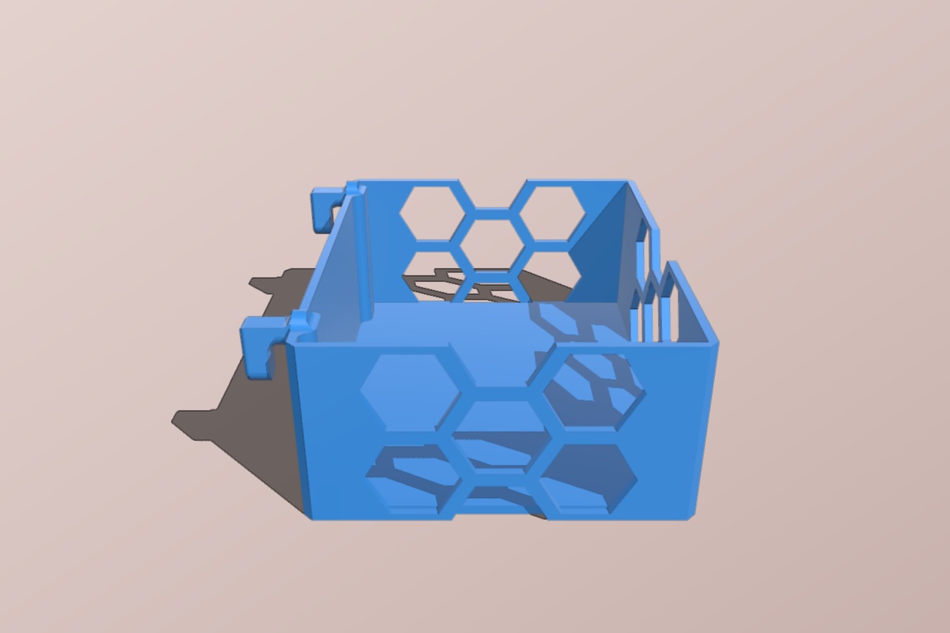 Hex container for Ikea Skadis pegboard