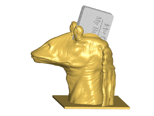 Jar Jar Binks Business Card Holder (2 Styles) | 3d print model